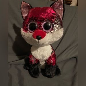 10” Ty brand flippable sequined fox.